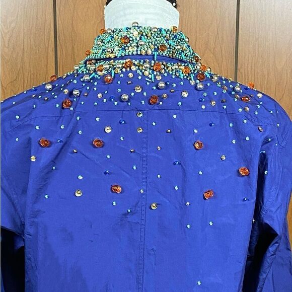 Dries Van Noten Clavelly Degrade Beaded Shirt size 40/us size 8 - Picture 7 of 11